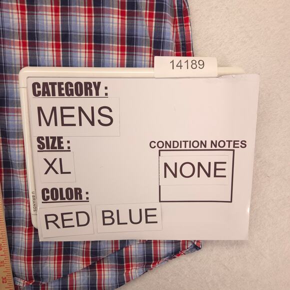 Rock & Roll Cowboy Short Sleeve Button Up T-Shirt Adult Mens Size XL Red Blue - Picture 8 of 9